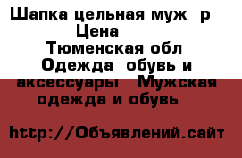 Шапка цельная муж. р. 59 › Цена ­ 2 500 - Тюменская обл. Одежда, обувь и аксессуары » Мужская одежда и обувь   
